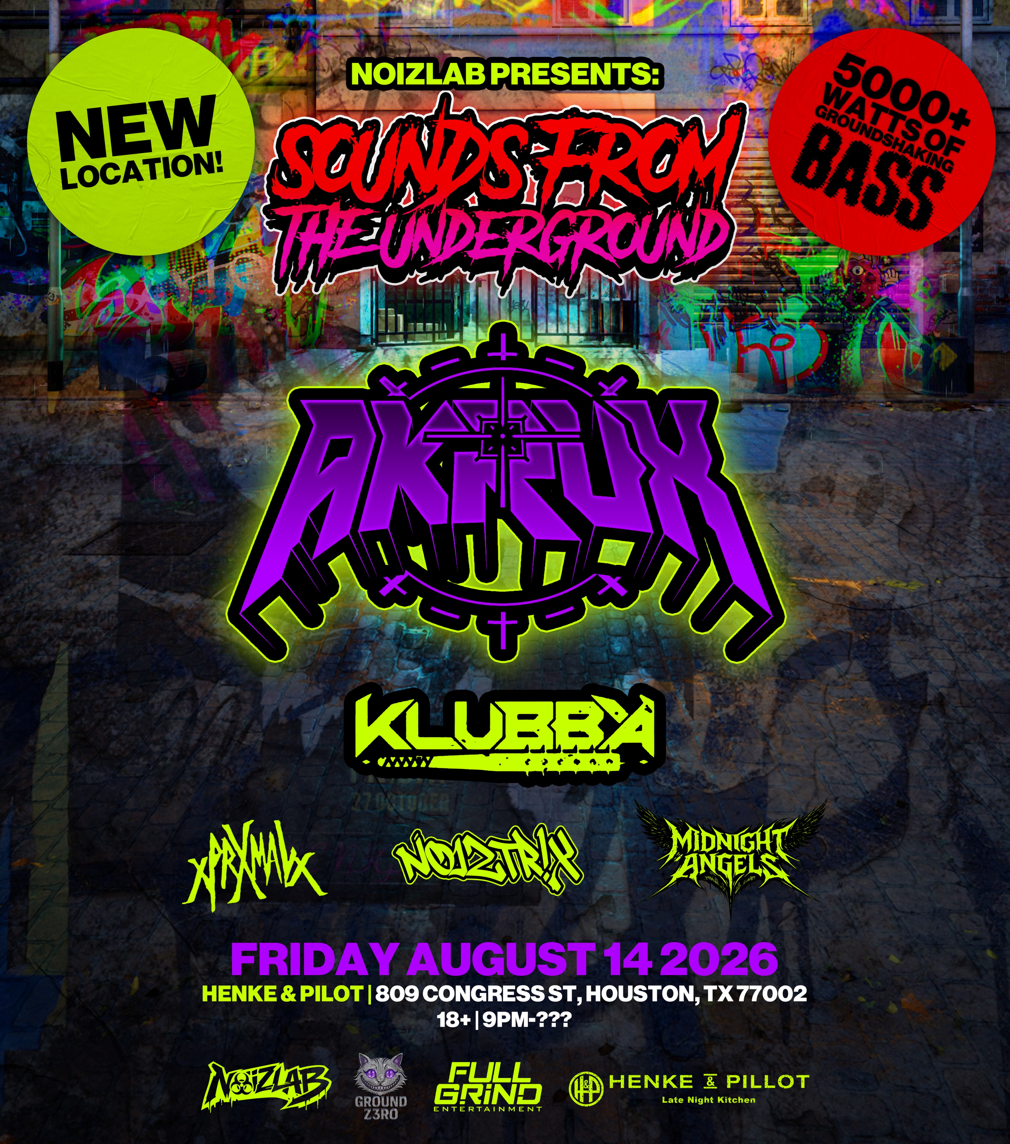 Sounds From The Underground event flyer